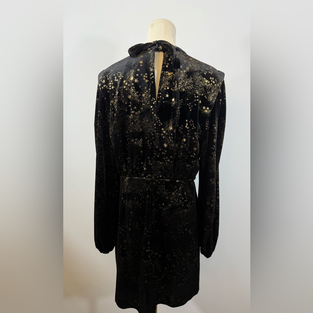 New!‎ All Saints Jemima Star Dress Black Velvet
Metallic Gold Printed Sz 10 $299 - Picture 13 of 14
